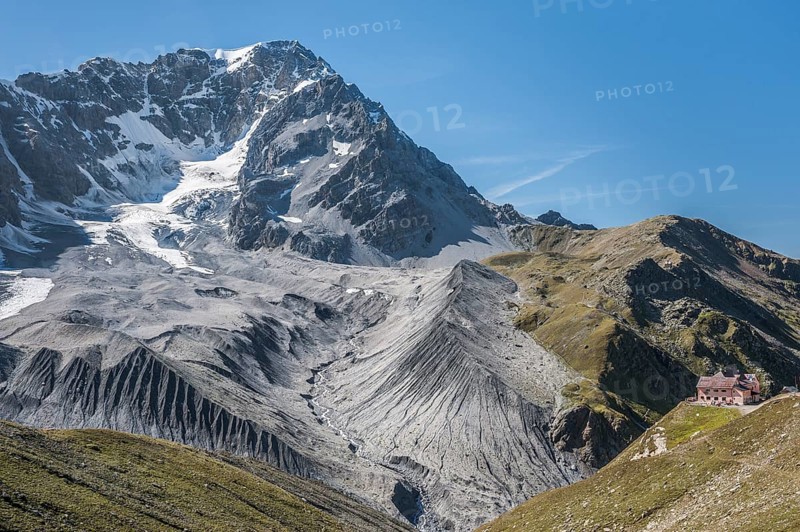 Ortler from the southeast with Vedretta di Solda glacier