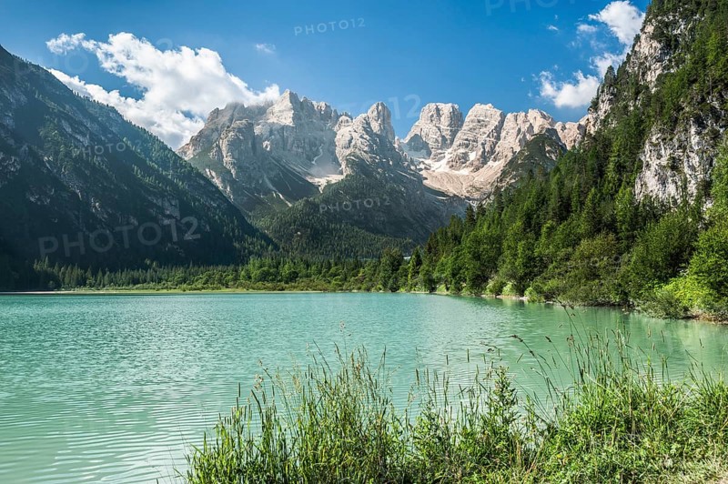 Durrensee lake in Hohlensteintal valley or Val di Landro