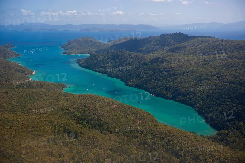 Aerial view of the Whitsunday Islands