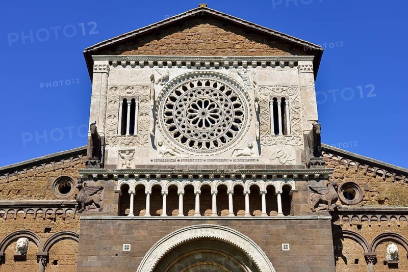 Marble rosette of the Romanesque basilica of San Pietro