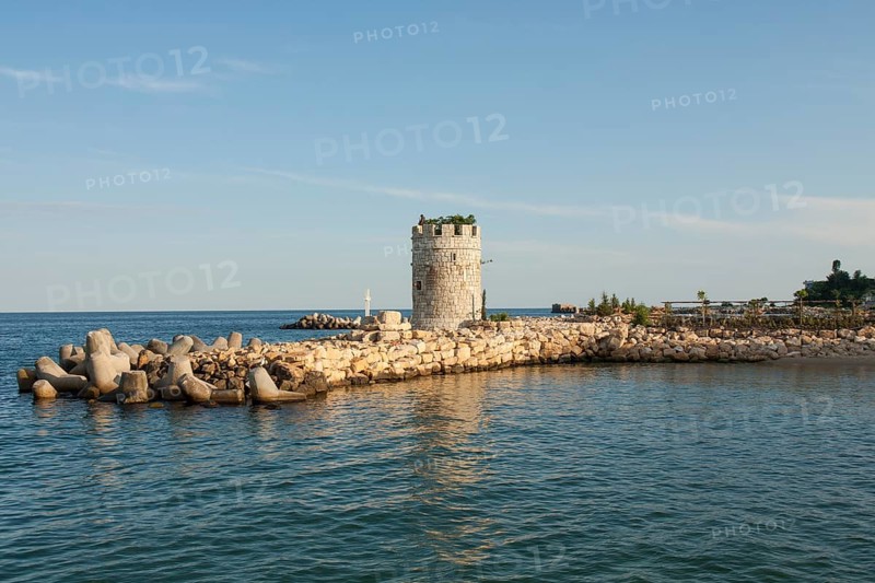 Hitorical tower on the beach