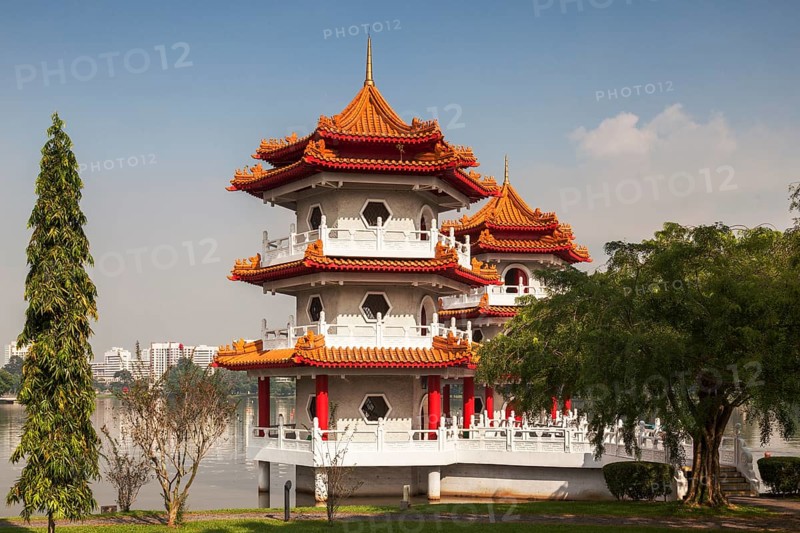The Twin Pagodas on Jurong Lake