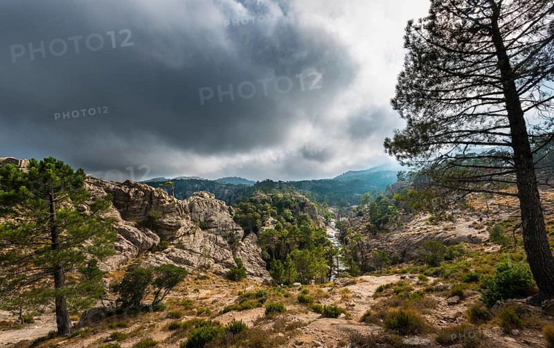 Mountain landscape with river