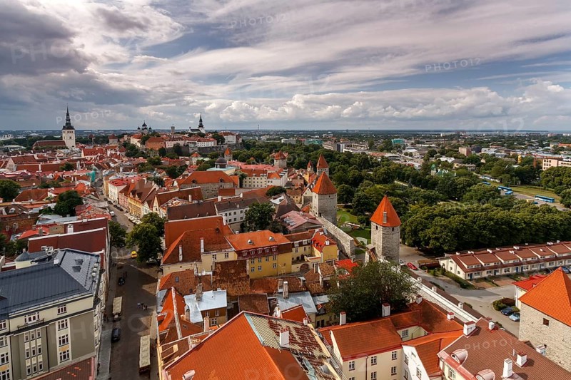 View from the tower of St. Olaf's Church