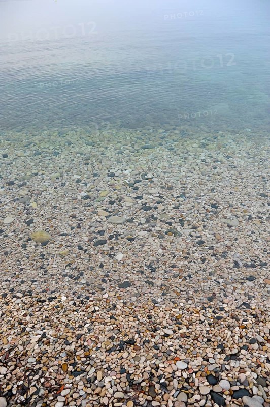 Pebbles on the beach of La Olla in Altea