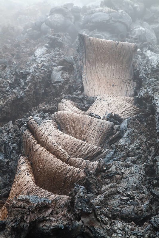 Lava formation at the Tolbachik volcano