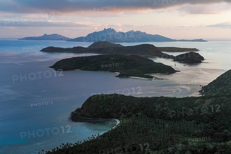 Sunset over the Yasawa Islands
