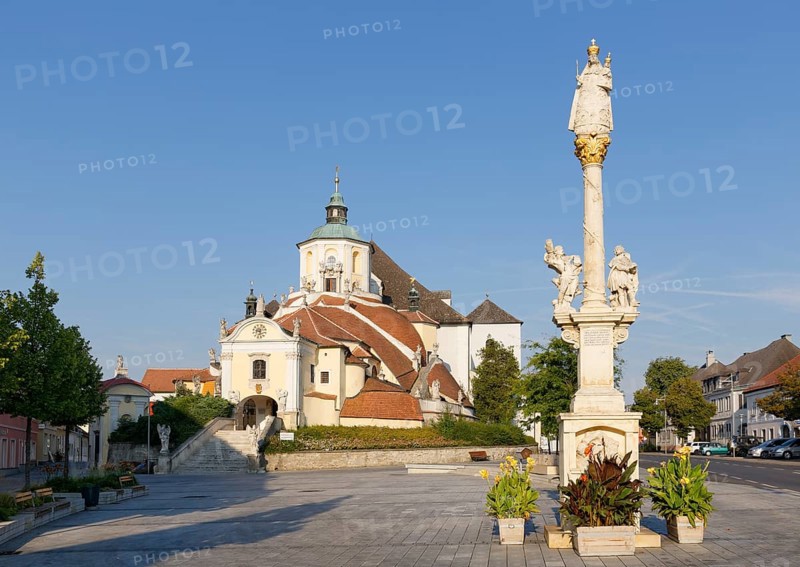 Mount Calvary Church or Haydn Church and Marian column