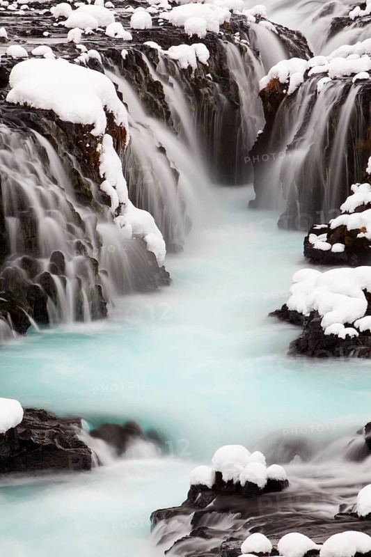 Bruarfoss in winter