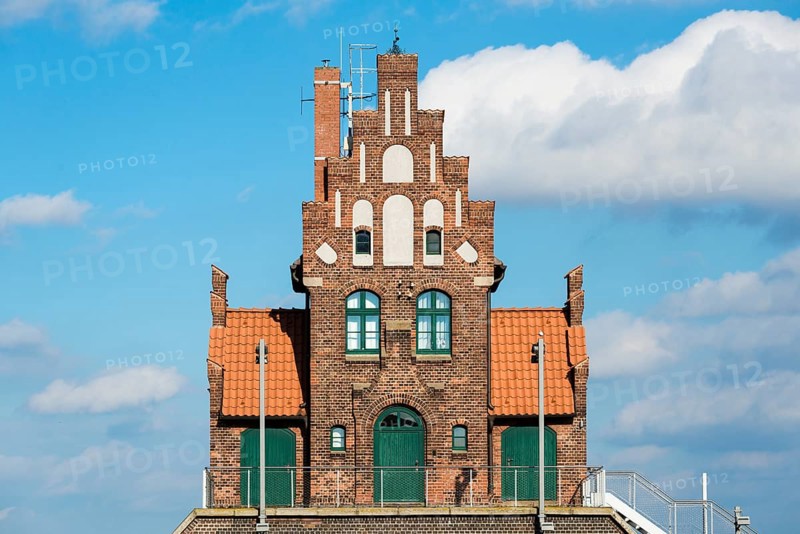 Historic pilot house in the harbour of Stralsund
