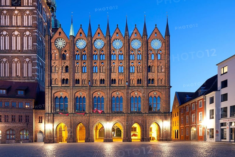 Stralsund Town Hall with origins from the 13th century