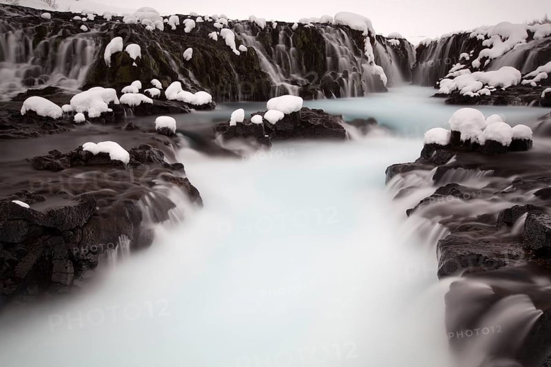 Bruarfoss in winter