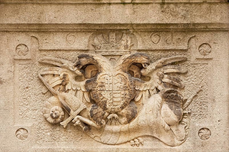 Coat of Arms of the free city of Regensburg with imperial eagle from 1661