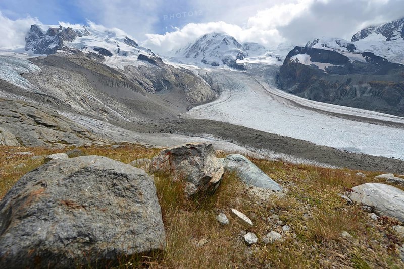 Gorner Glacier in the Monte Rosa area