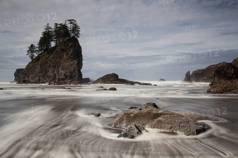 Sea stack on Second Beach in Olympic National Park