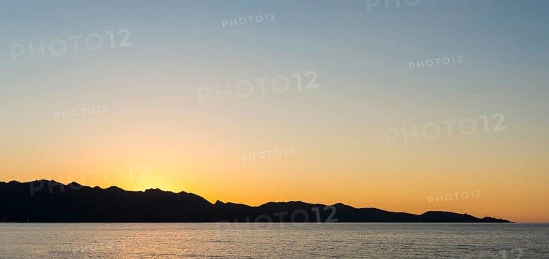 Sunset on the sea