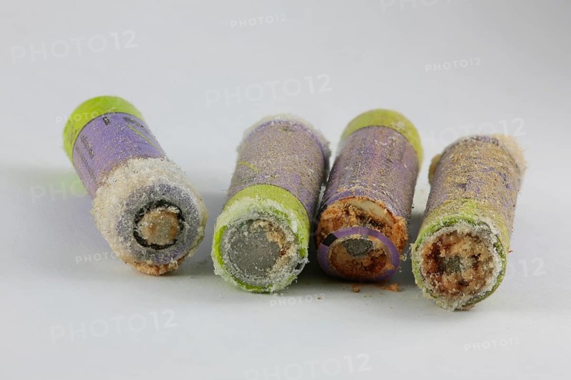 Old leaking batteries