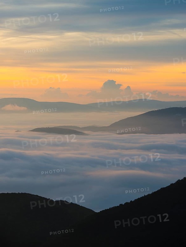 Sunrise above the clouds