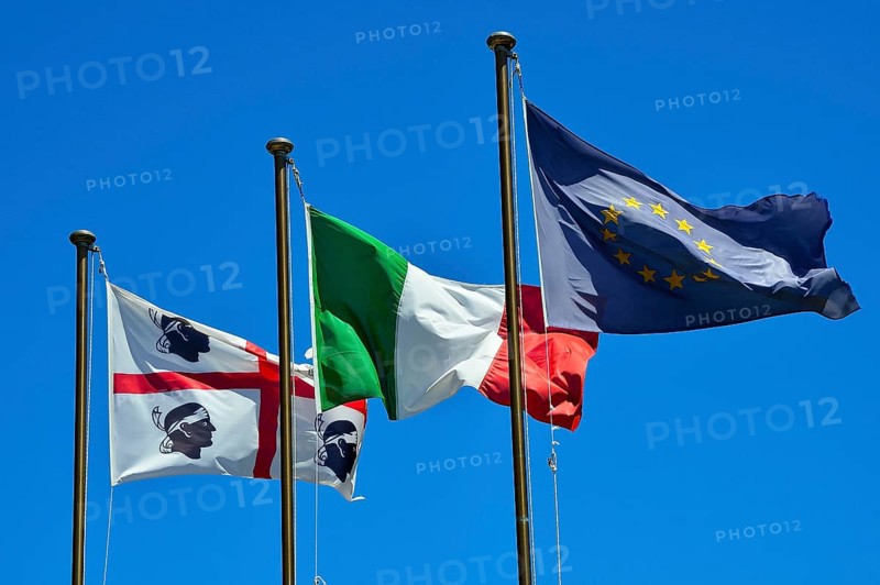 Waving Flags of Sardinia
