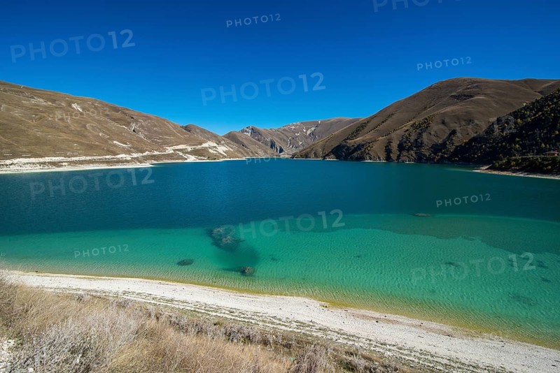 Lake Kezenoyam in the Chechen mountains