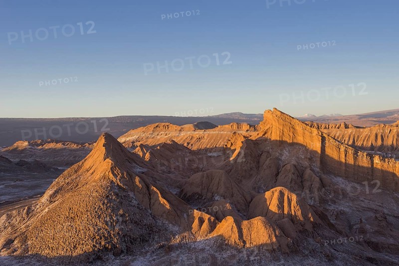 Valle de la Luna or Valley of the Moon in the evening light