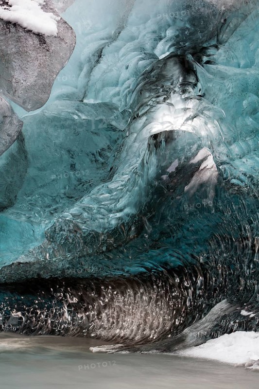 Ice cave in the Vatnajokull glacier
