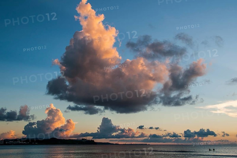 Surfer at sunset
