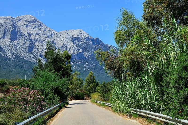 Highway and the Supramonte massif