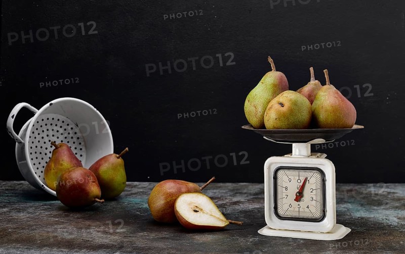 Pears on a scale
