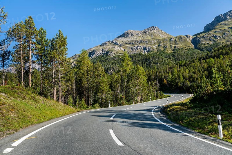 Winding mountain road