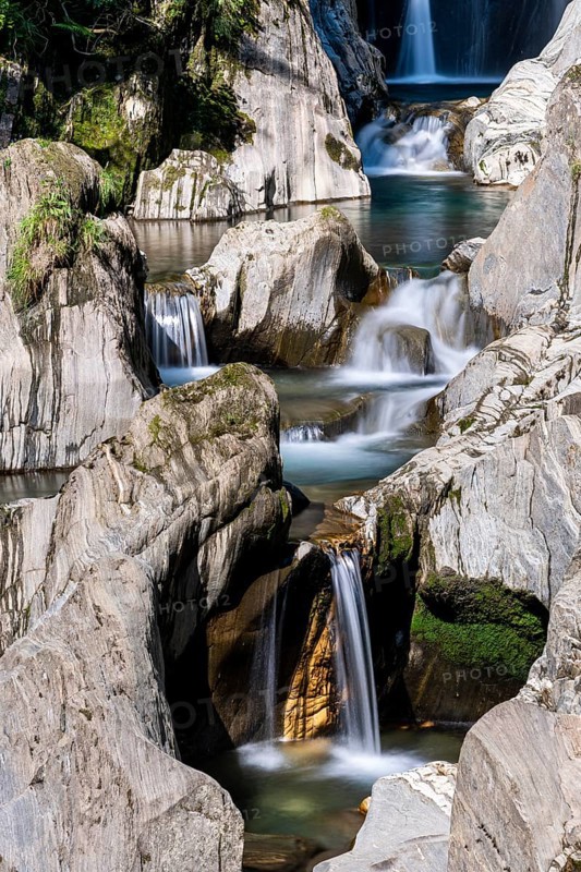 Waterfall in the Groppenstein Gorge