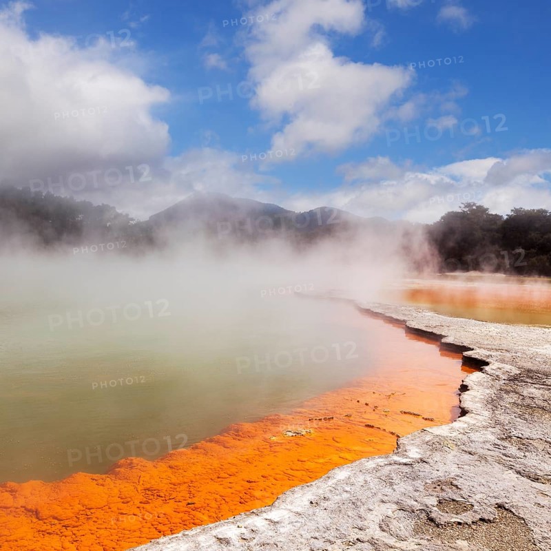 Steaming water at the Champagne Pool