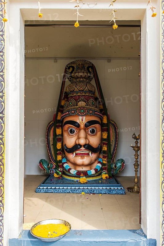 Sri Aravan statue at Sri Mariamman or Mother Goddess Temple
