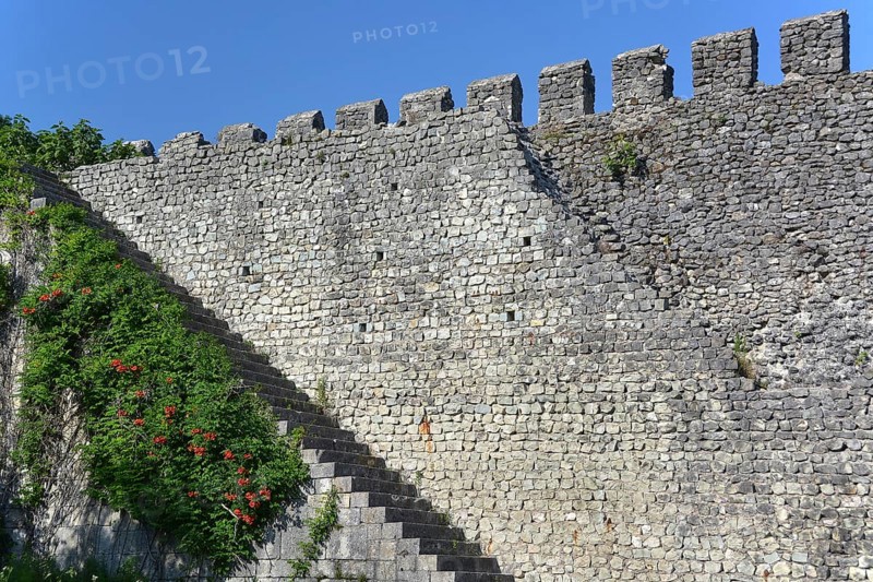 Walls of the historic Fortress of Nokalakevi