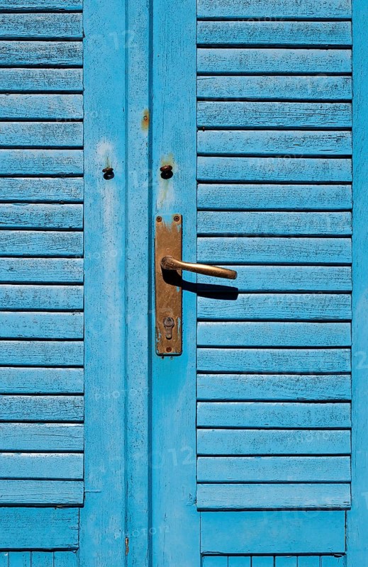 Old blue door