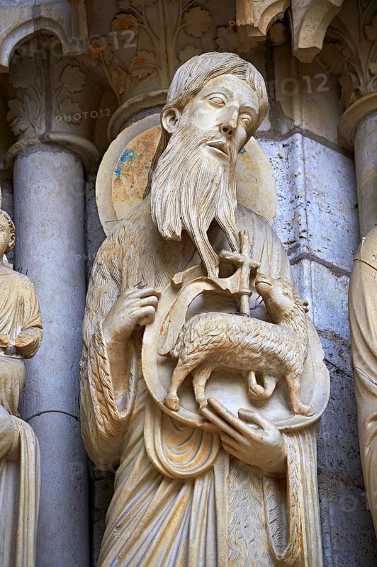 Gothic statue of John The Baptist