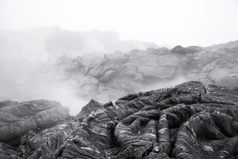 Pahoehoe lave