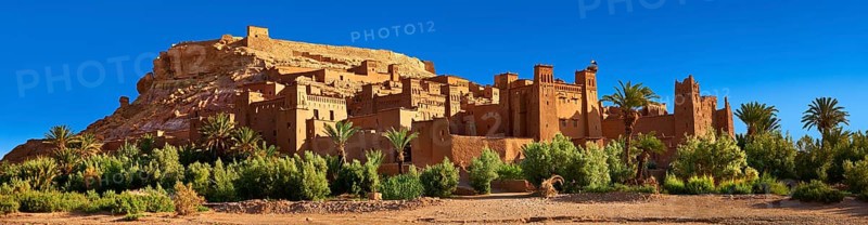 Mud buildings of the fortified Berber Ksar of Ait Benhaddou