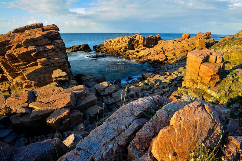 Evening at the Hovs Hallar coastline