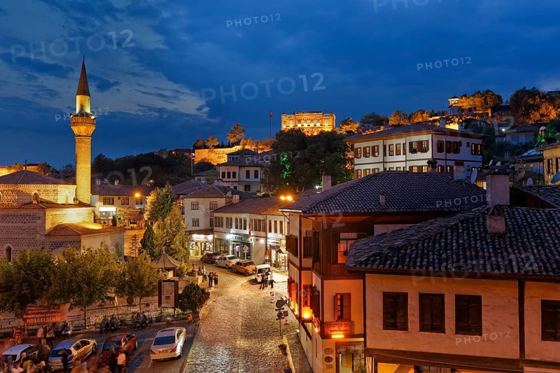 Historic centre at night