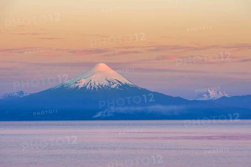 Osorno volcano in the evening light