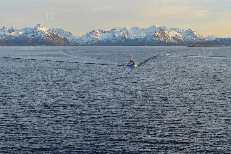 Ship in the Sortlandsund