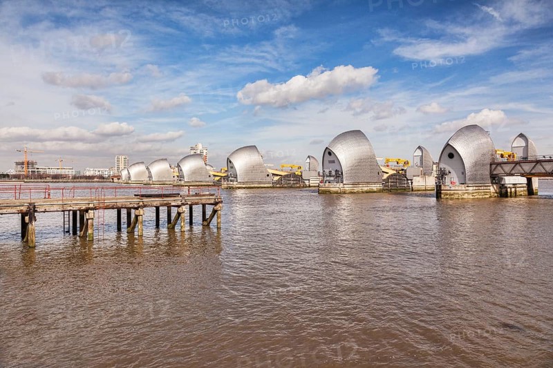 Thames Barrier and an old jetty