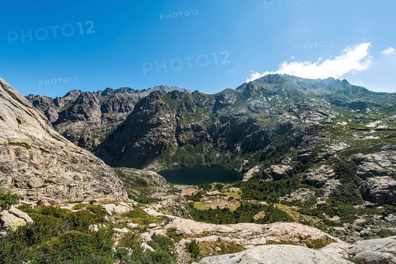 View on Lake Capitello with surroundings