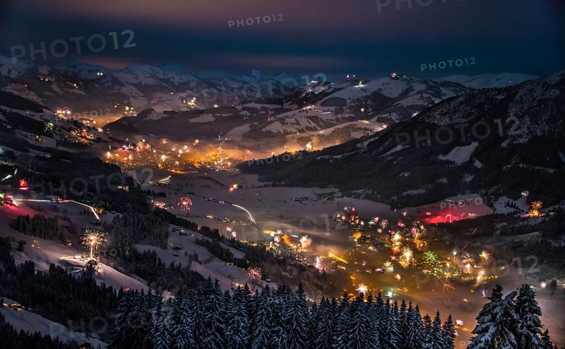 Fireworks over the Alps