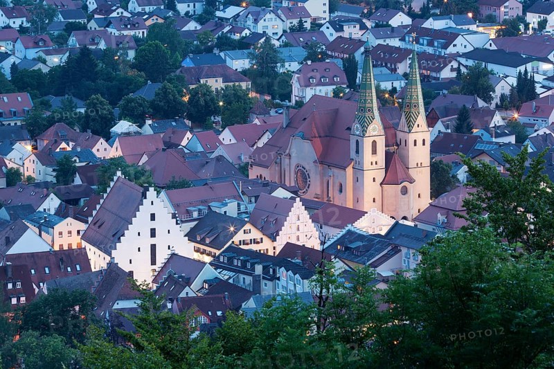 Historic centre in the evening