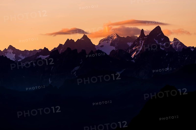 Sunrise above the Silvretta
