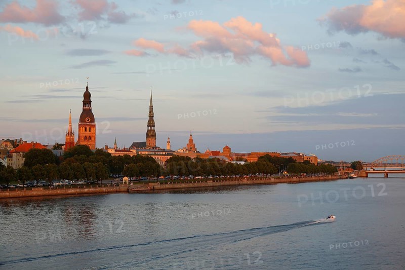 Historic centre with the banks of the Daugava River