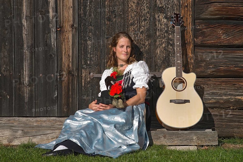 Young woman in traditional costume