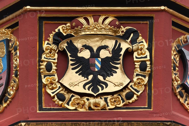 Coat of arms of Emperor Maximilian at the Historisches Kaufhaus